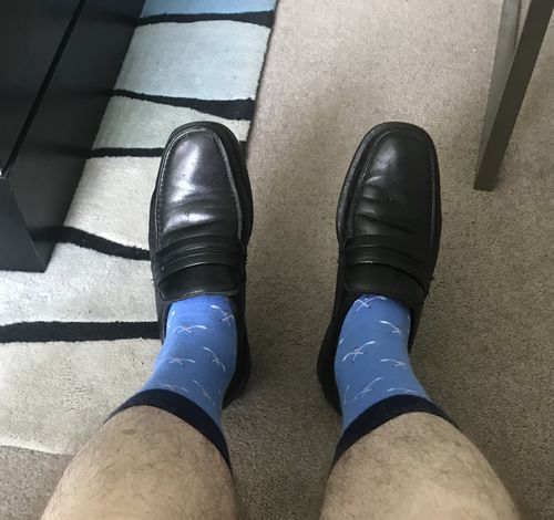 Customer photo review of Blue Golf Clubs