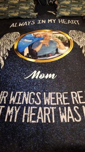 Customer photo review of Always In My Heart Personalized Blanket