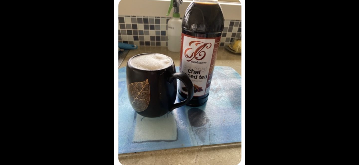 Customer photo review of Spiced Chai Syrup
