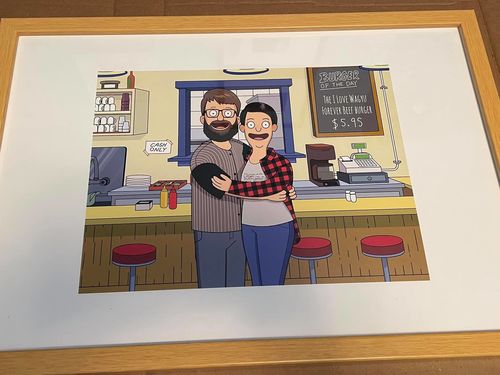 Customer photo review of Personalized Bob’s Burgers Custom Portrait