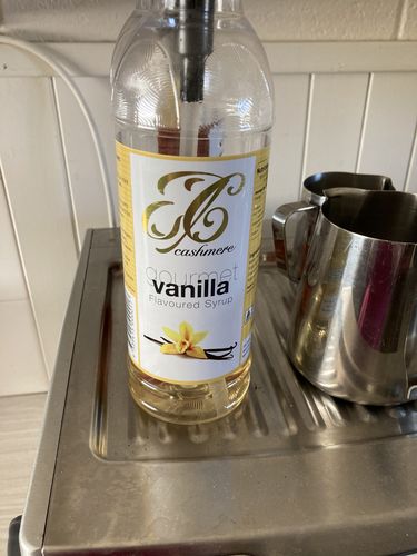 Customer photo review of Vanilla Coffee Syrup