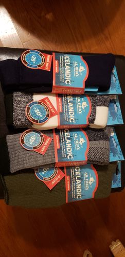 Customer photo review of Best of J.B.Field's Thermal Socks (Assorted 3PK)