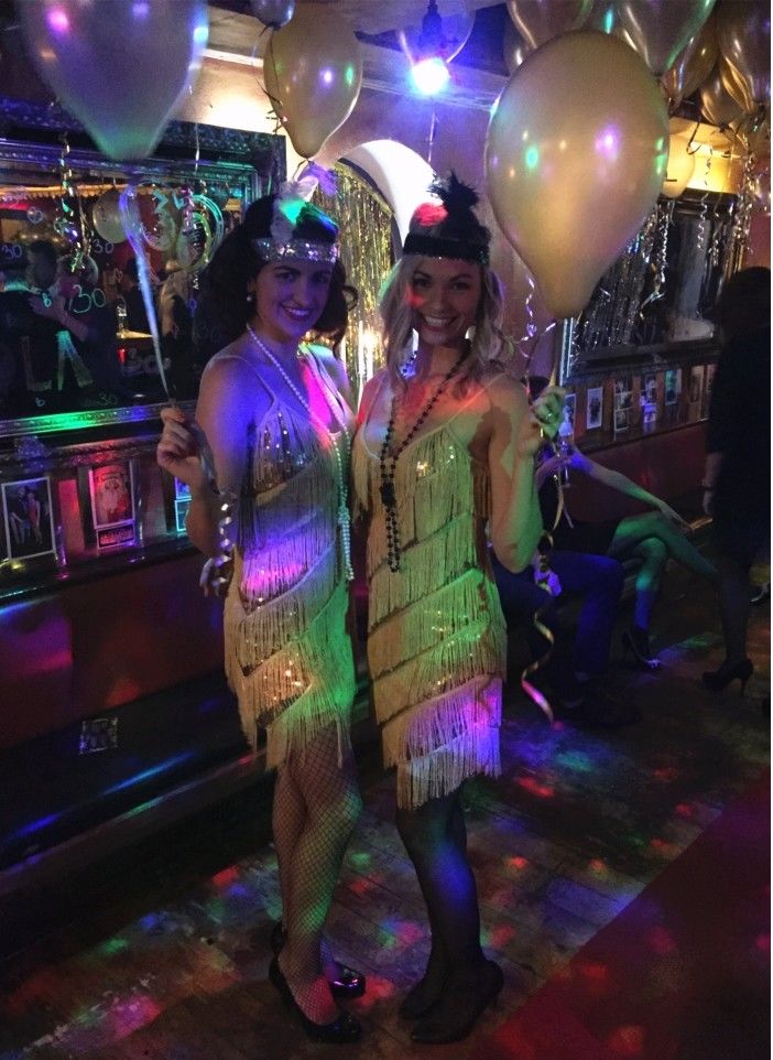 Customer photo review of Gold Fringe Flapper Dress
