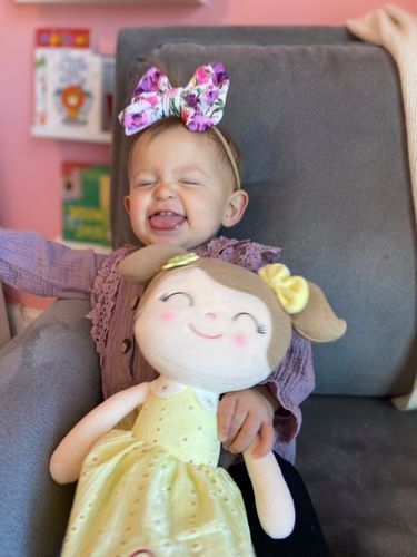 Customer photo review of Personalized Gloveleya Spring Girl Doll With Gift Bag - 5 Colors