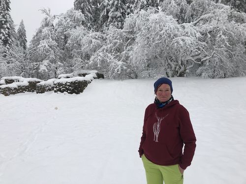 Customer photo review of HIRSCH ÄSTE WEISS - BIO  - Unisex Hoodie (BASIC)