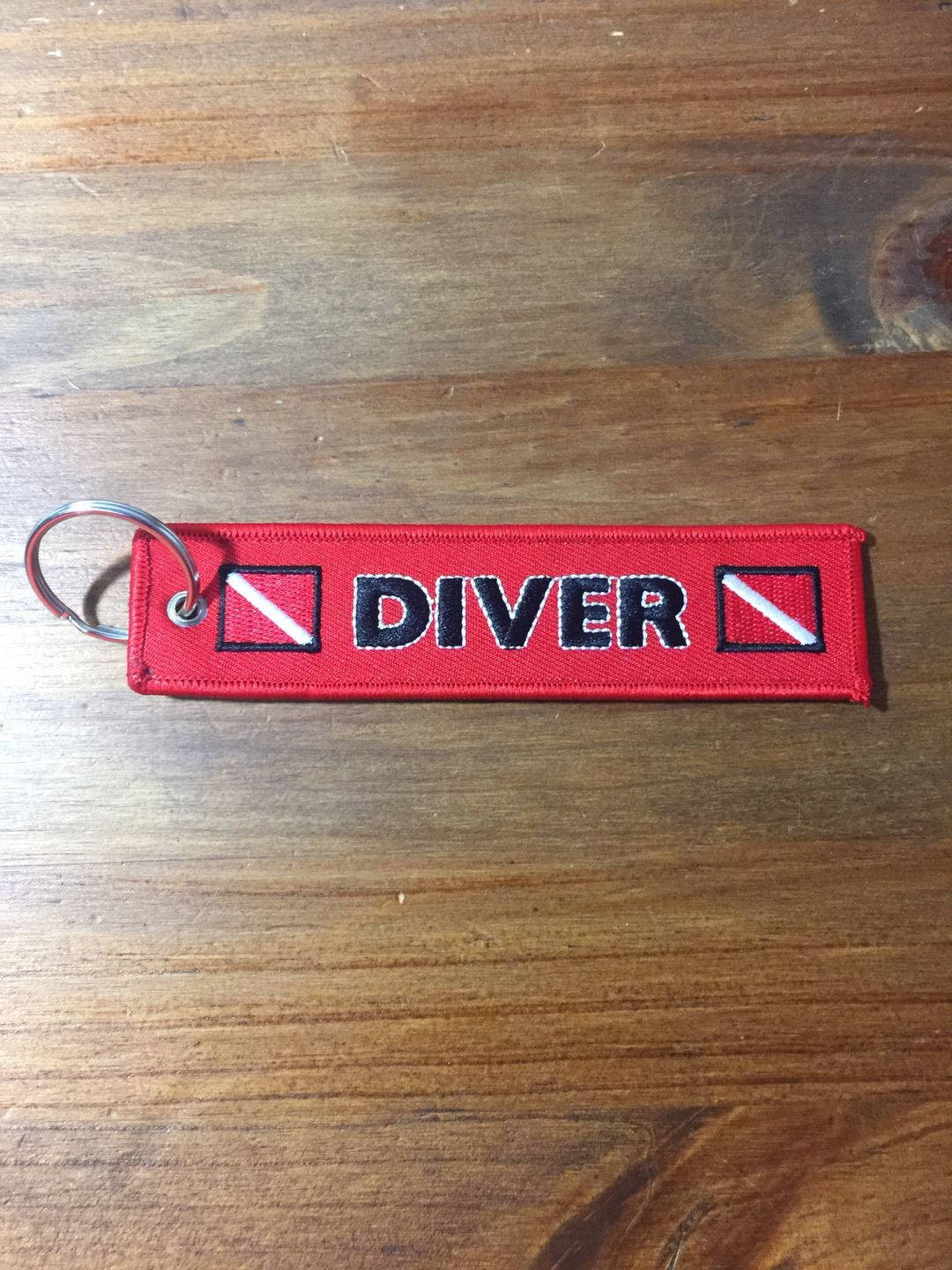 Customer photo review of Embroided Key Chain: Diver