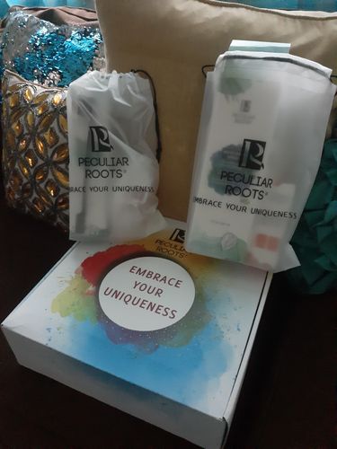 Customer photo review of Entire Peculiar Roots Locs & Natural Hair Box (PRE-ORDER)