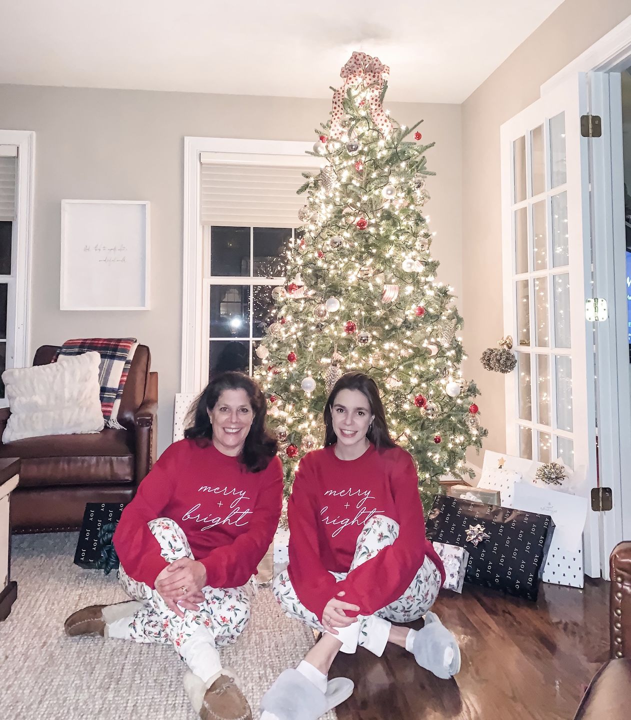 Customer photo review of Merry And Bright White Script