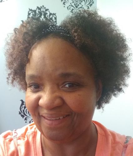 Customer photo review of Sample Curly Hair Wash and Go System with Organic Jojoba Oil for Moisturizing Hair with Lavender Fragrance (Step 1 - 4)