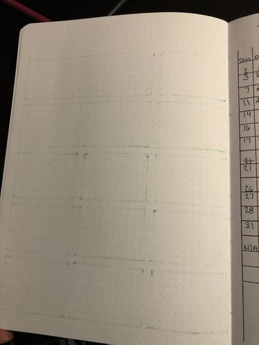 Customer photo review of Tsuki ‘Falling Star’ Limited Edition Bullet Journal ☾