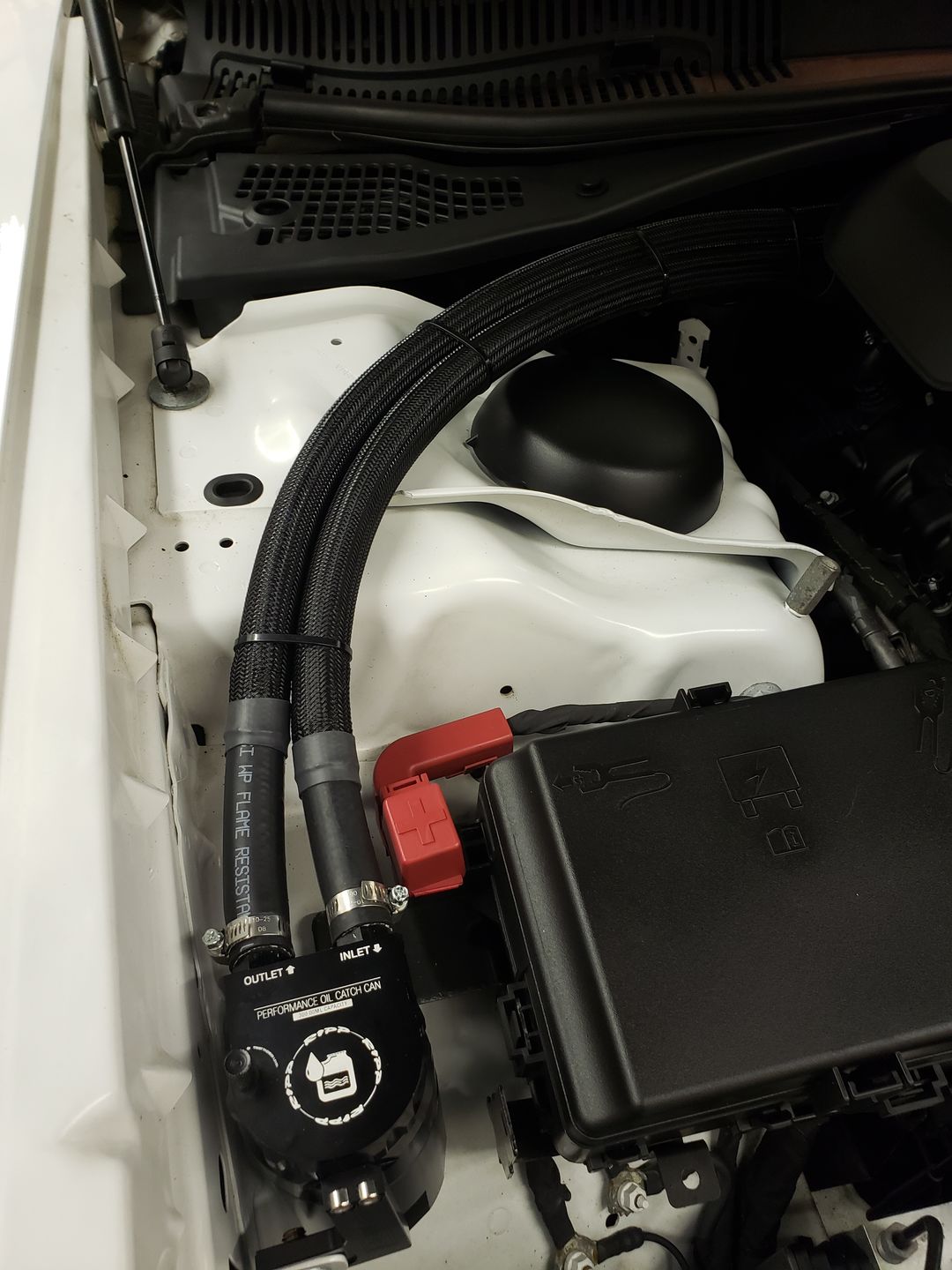 Customer photo review of NON SUPERCHARGED Charger/Challenger/300 - Air/Oil Separator Catch Can
