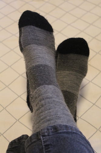 Customer photo review of J.B. Field's "Summer Hiker"  Crew Merino Wool Hiking Sock