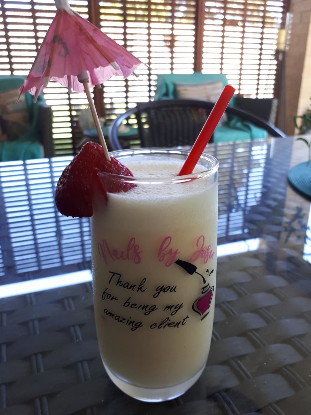 Customer photo review of Piña Colada Cocktail Mix