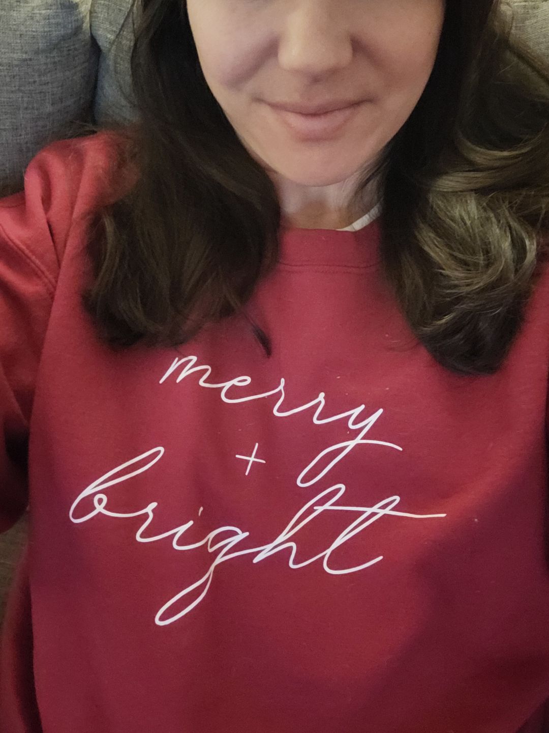 Customer photo review of Merry And Bright White Script