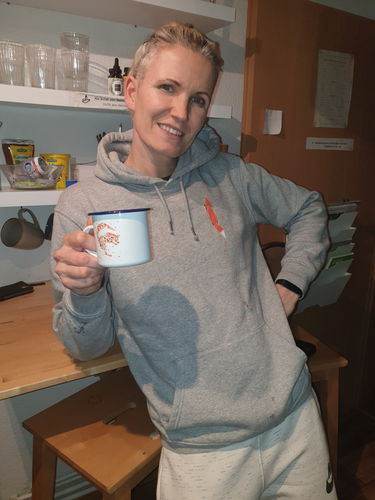 Customer photo review of FUCHS SPUR VERTIKAL - Bio Unisex Hoodie (PREMIUM)