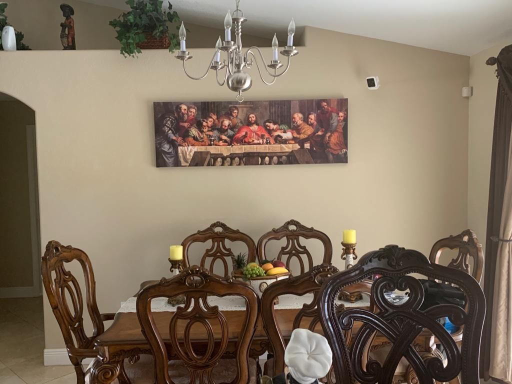 Customer photo review of The Last Supper Framed Canvas Wall Art