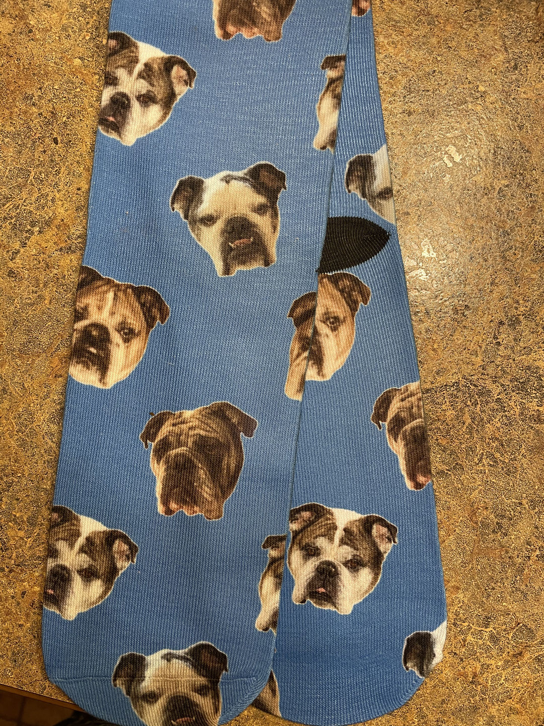 Customer photo review of Custom Pet Art Socks