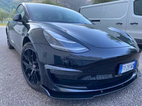 Customer photo review of Front Lip Spoiler for Tesla Model 3 - Remastered