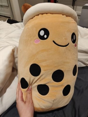 Customer photo review of Bubble Tea Plush Pillow