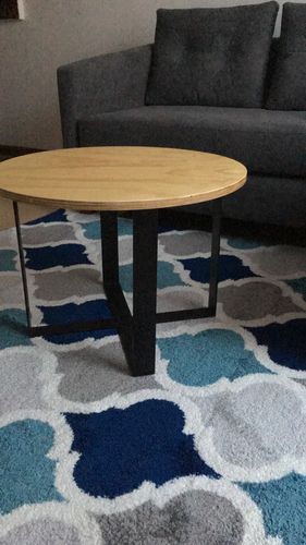 Customer photo review of Mesa de Centro MIMA Circular NEGRO