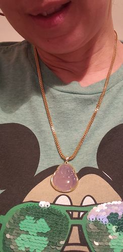 Customer photo review of Buddha Jade Crystal Chain