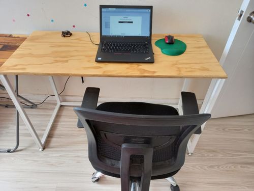 Customer photo review of Escritorio blanco MIMA 120 x 50 Homeoffice