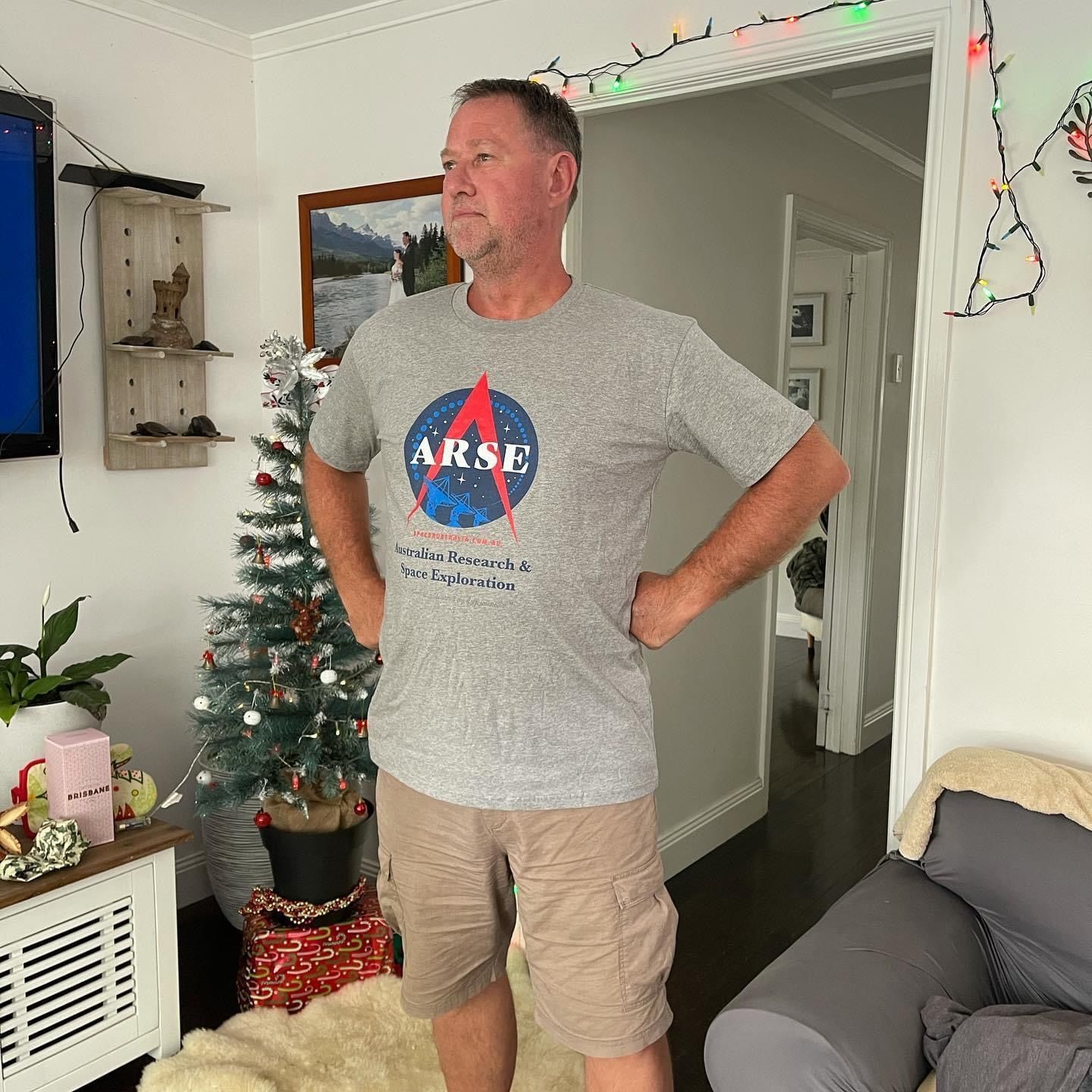Customer photo review of Launch Tee - Grey