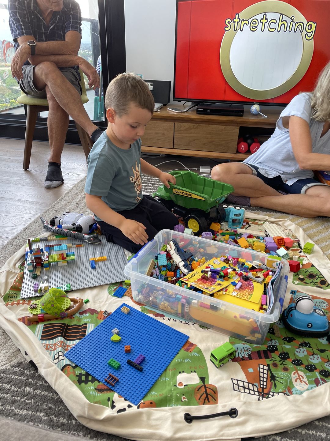 Customer photo review of Old McBussy's Farm Interactive Play Pouch