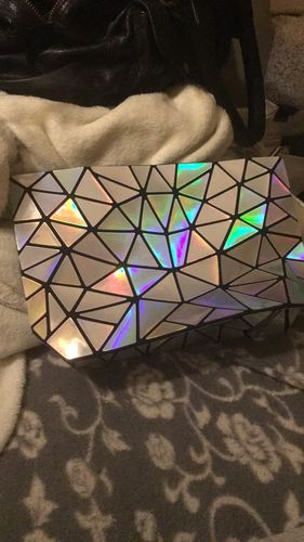 Customer photo review of Holumex Chain Purse Holographic Edition