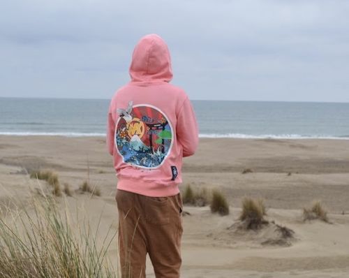 Customer photo review of Sweat Rose Imprimé Japonais