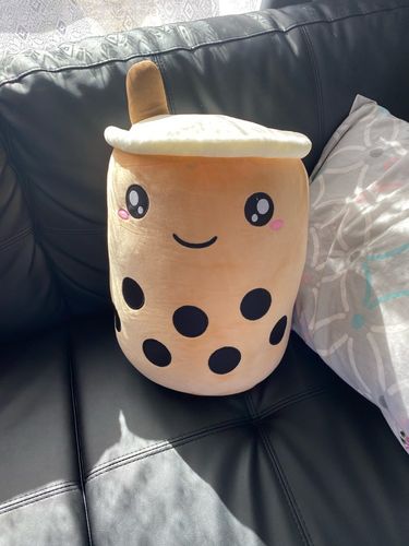 Customer photo review of Bubble Tea Plush Pillow