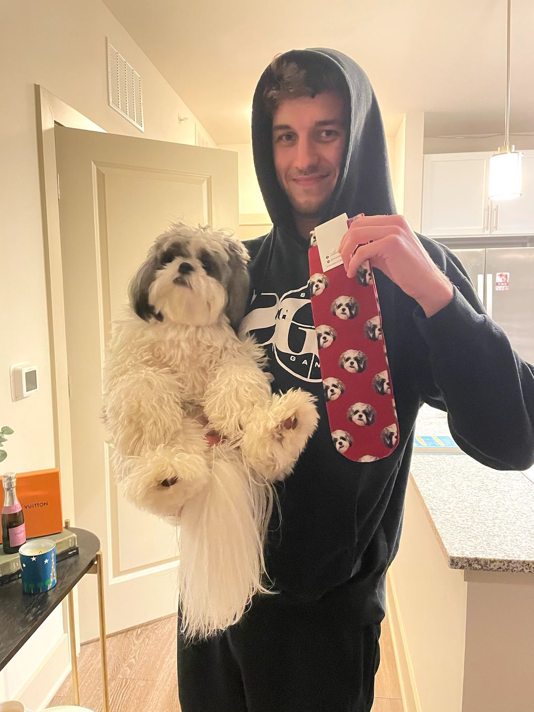 Customer photo review of Custom Pet Art Socks