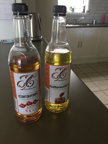 Customer photo review of Caramel Coffee Syrup