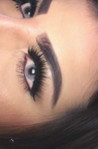 Customer photo review of Gem Blue Colored Contact Lenses