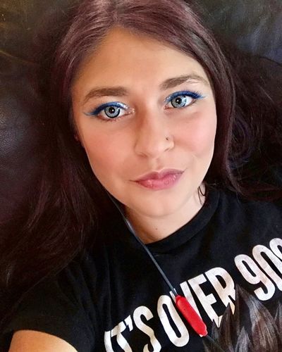 Customer photo review of Icoloured® Elf Blue Colored Contact Lenses