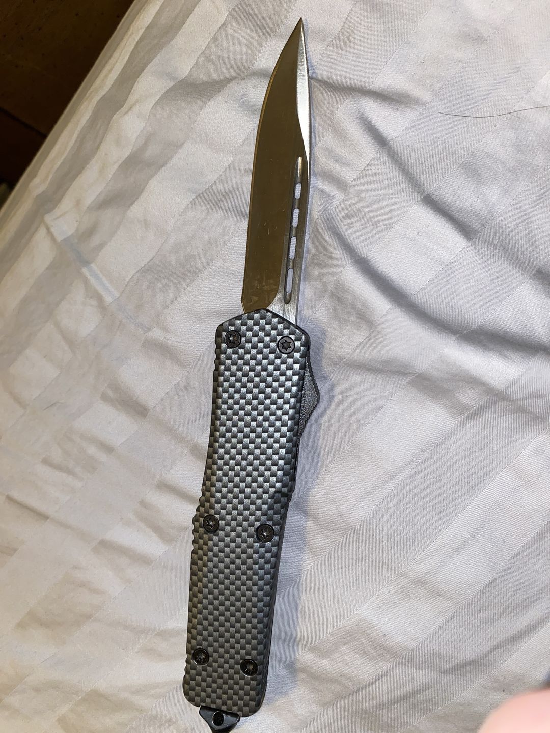 Customer photo review of Carbon Fiber Ghost D/A OTF (Multiple Blade Styles Available)