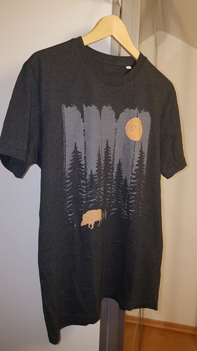 Customer photo review of WILDSCHWEIN IM WALD - Bio Herren Shirt