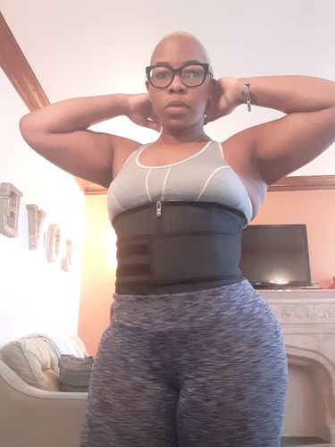 Customer photo review of Lux Latex Double Abdominal Belt
