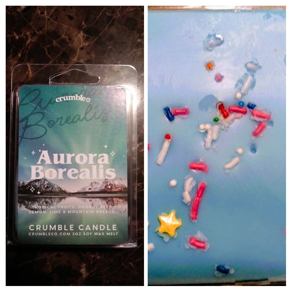 Customer photo review of Aurora Borealis Wax Melts