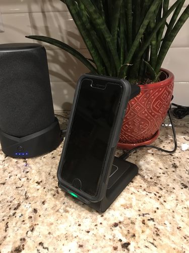 Customer photo review of Premium 3 in 1 Fast Wireless Charging Stand for iPhone, Apple Watch & AirPods
