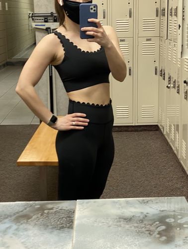 Customer photo review of Scallop Active Legging - Black