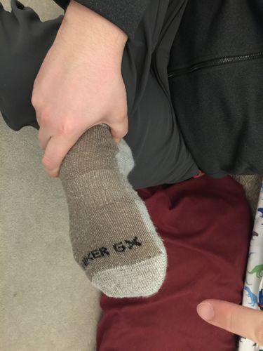 Customer photo review of Best of J.B. Field's Hiking Merino Wool Boot Socks (Assorted 3PK)