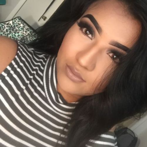 Customer photo review of Gem Blue Colored Contact Lenses