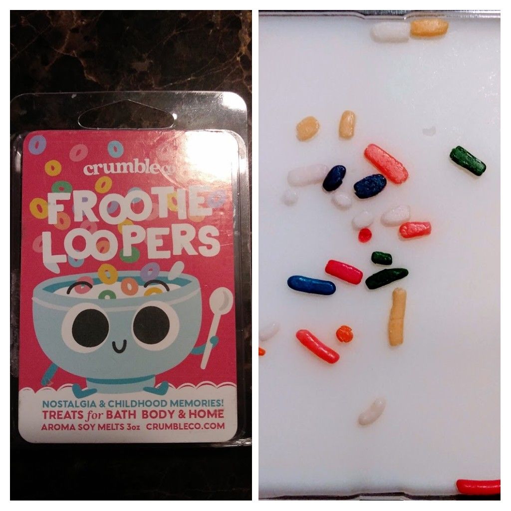 Customer photo review of Frootie Loopers Wax Melts