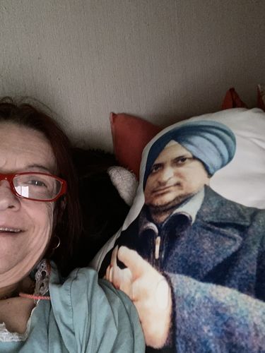 Customer photo review of Personalisiertes Gesichtskissen™