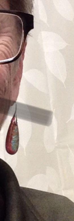 Customer photo review of Imperial Jasper Teardrop Earrings