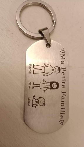 Customer photo review of Porte Clé - Ma Petite Famille