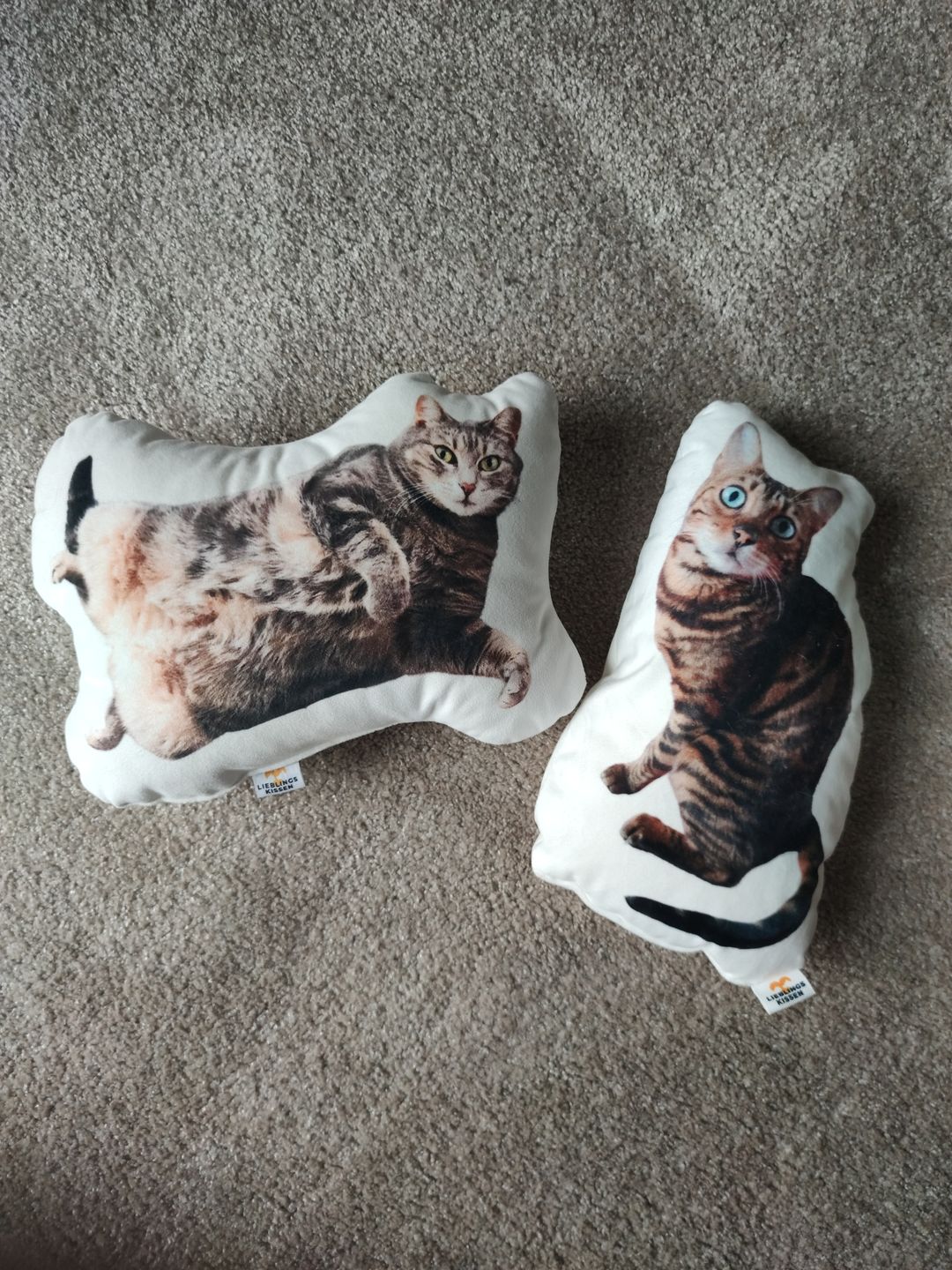 Customer photo review of Personalisiertes Pärchenkissen