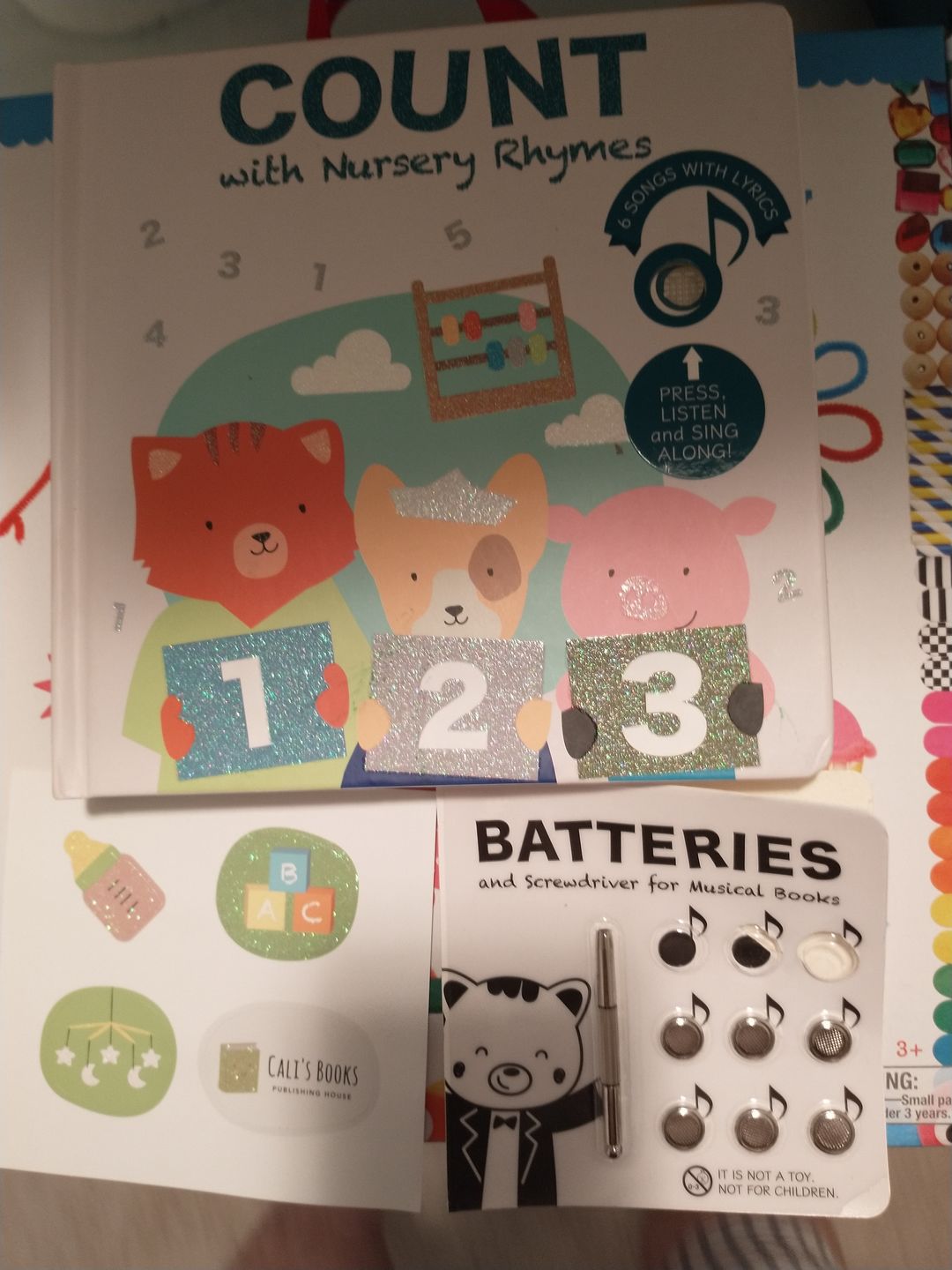 Customer photo review of Battery Kit (with Screwdriver) for Musical Books