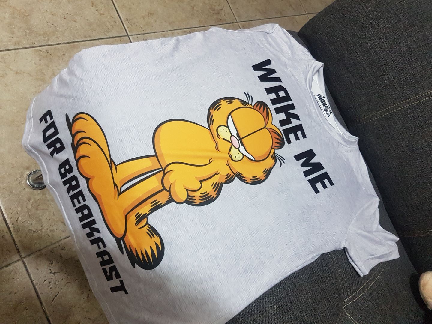 Customer photo review of Playera Pijama Garfield Wake me